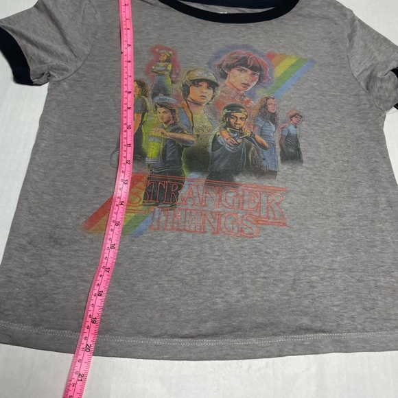 Stranger Things Graphic Ringer T-Shirt – Netflix Retro 80s Style Tee size s - Picture 9 of 12